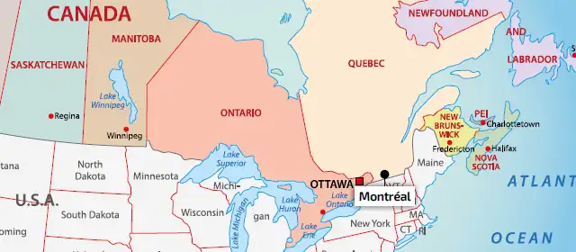 Mappa generale Montréal
